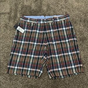Ralph Lauren Red and Blue Flat Front Shorts